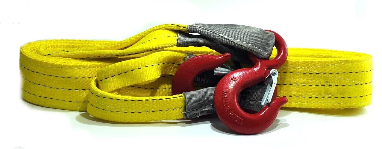 Буксировочный трос ленточный, универсальный (петля-петля) фото 1