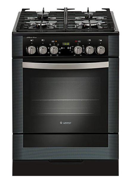 Плита Комбинированная Gefest ПГЭ 6502-03 0044 черный (без крышки) реш.чугун фото 1