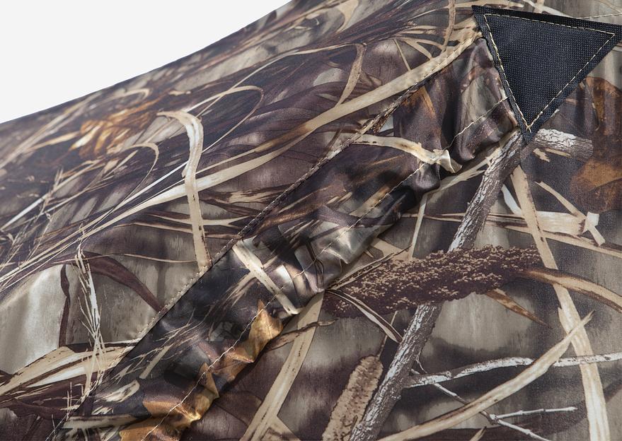 Палатка СТЭК куб 4 Дубль КМФ камыш, 440*220*205 см, выход под трубу фото 7