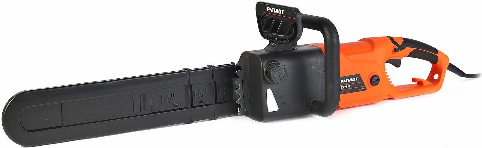 Пила цепная электрическая PATRIOT ES 2618 [220301526] {2.5кВт,18' шина, продольный двигатель, плавный пуск, бесключевая натяжка цепи} фото 5
