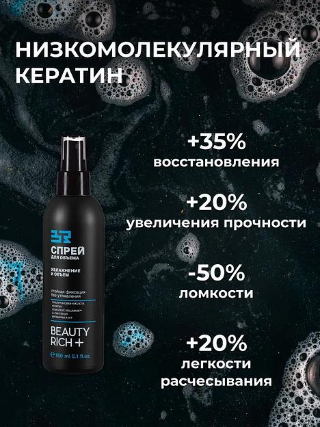 Спрей для волос Beauty Rich «Увлажнение и объем», 150 мл ОПТ фото 8