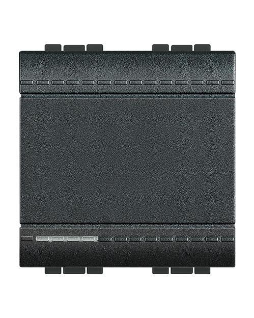 Выключатель с автоматическими клемами  размер 2 модуля  цвет антрацит Legrand L4001M2A LivingLight фото 1