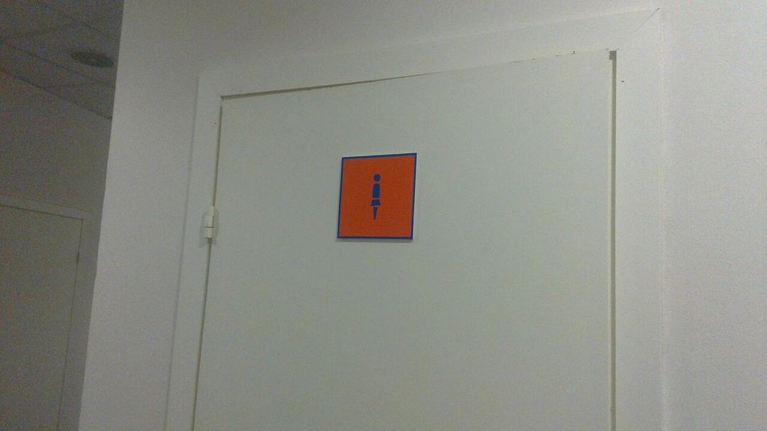 Табличка пластиковая на туалет "Женский" фото 1