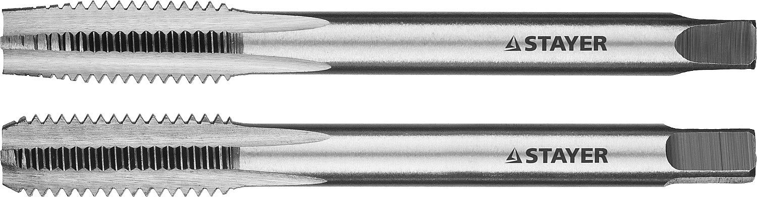 STAYER M8 х 1.25, 2 шт, комплект метчиков (28025-08-1.25-H2) фото 1