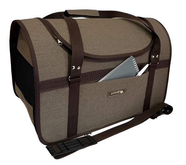 Сумка с люком «Комфорт» для кошек коричневый ОПТ фото 1
