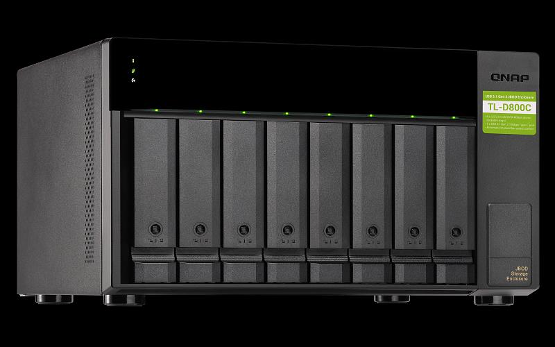 Полка расширения сетевого хранилища без дисков QNAP TL-D800C фото 2