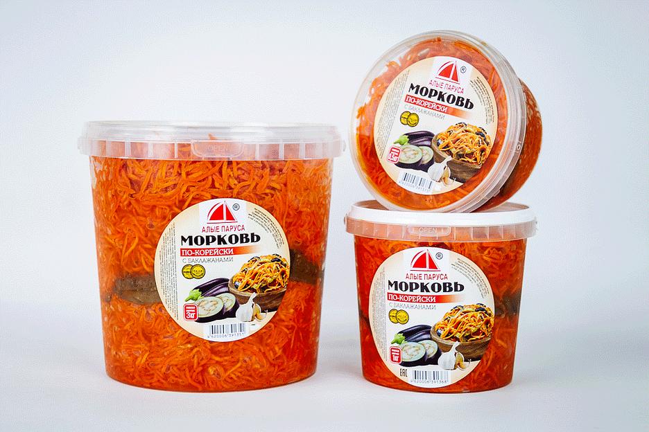 Морковь по-корейски с баклажанами ОПТ фото 1