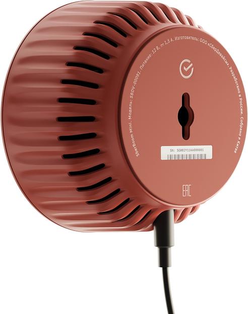 Умная колонка Sber Boom Mini SBDV-00095 Салют красный 5W 1.0 BT/Wi-Fi (SBDV-00095T) фото 3