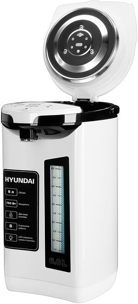 Термопот Hyundai HYTP-4850 6л. 750Вт белый/черный фото 2