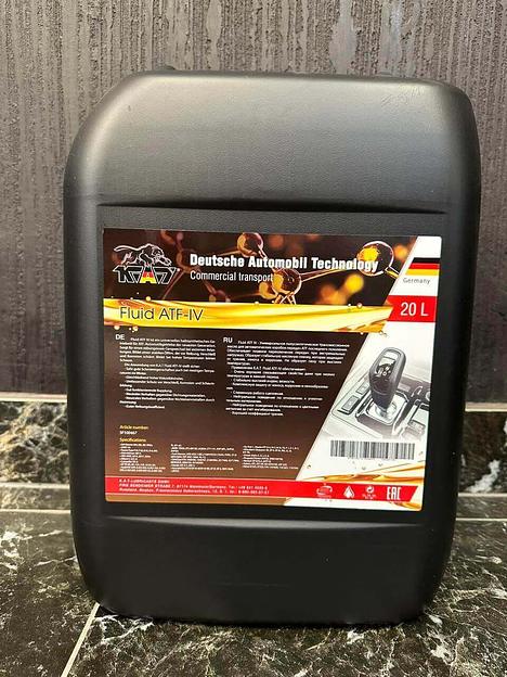 Трансмиссионное масло «K.A.T Fluid ATF-IV» 20 л. ОПТ фото 2