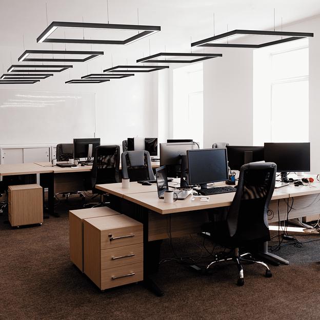 Светильник квадратный подвесной 1060х1060х50 3000K 72W фото 4