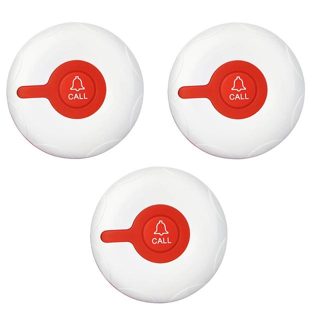 Кнопки вызова Retekess R22009. Комплект из 3-х штук, белые фото 1