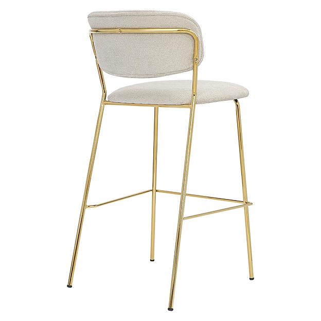 Стул барный Eirill, шенилл, серый фото 4