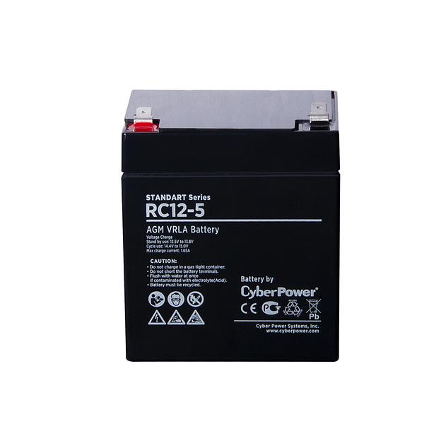Аккумуляторная батарея CyberPower RC12-5 12В 5 Ач фото 2