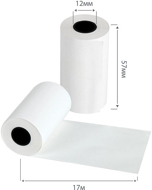 Лента чековая Cactus CS-RT57-17 57мм 17м 12mm термобумага (17) (упак.8шт) фото 2