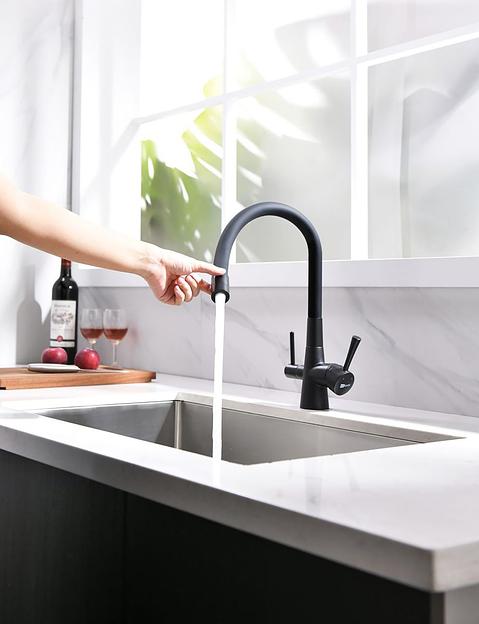 Смеситель Lemark Comfort LM3075BL для кухни с подключением к фильтру с питьевой водой фото 5