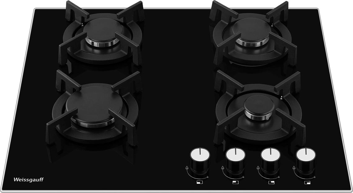 Газовая варочная поверхность WEISSGAUFF HG 640 BGV фото 2