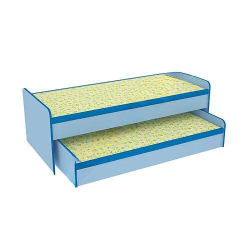 ГК 4037. Кровать 2х ярусная с МДФ декоративной вставкой 1492х670х745 ОПТ фото 1