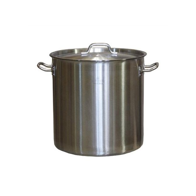 Котел 37 л. нерж. d=36 см. h=36 см. тройное дно с крышк. (индукция) /1/ фото 1