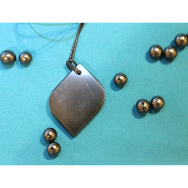 Кулон из шунгита «Лист» ОПТ фото 4