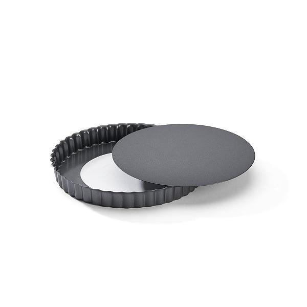 Форма для выпечки d=20 см. h=3 см. рифленая съемное дно, сталь с антиприг. покр. De Buyer /1/12/ фото 1