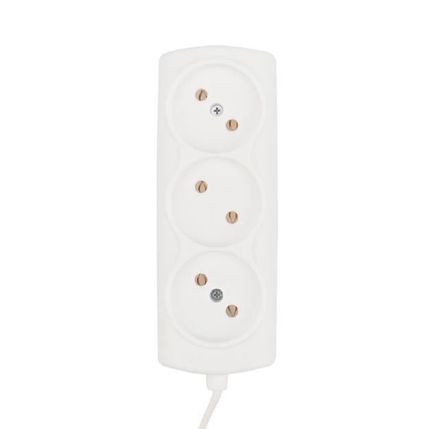 PROconnect (11-7211) Удлинитель STANDARD 3 гнезда, 3м, 2х0,75мм?, б/з, белый фото 1
