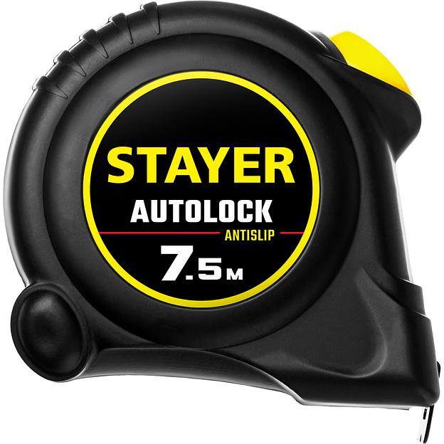 STAYER AutoLock, 7.5 м х 25 мм, рулетка с автостопом (2-34126-07-25) фото 4
