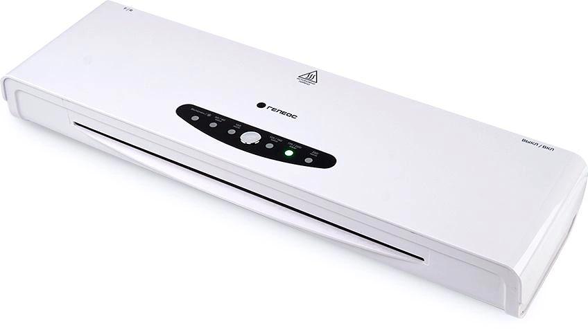 Ламинатор Heleos ЛМА34В белый/черный A3 (60-250мкм) 30см/мин (4вал.) хол.лам. лам.фото реверс фото 1