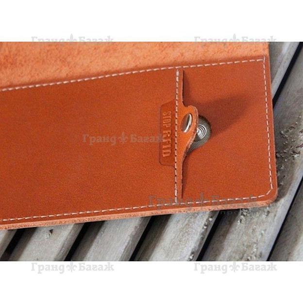 Обложка для паспорта STOP RFID ОП-S/рыжий фото 6