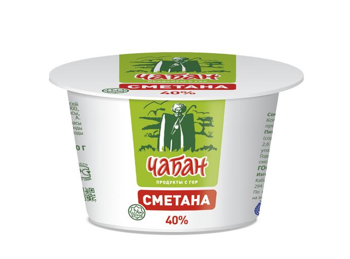 Сметана «Чабан» 40 % стакан 200 г фото 1