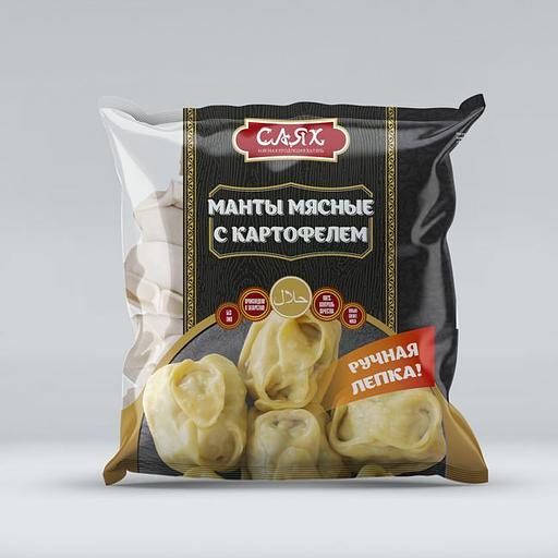 Манты мясные с картофелем, ручная лепка фото 1