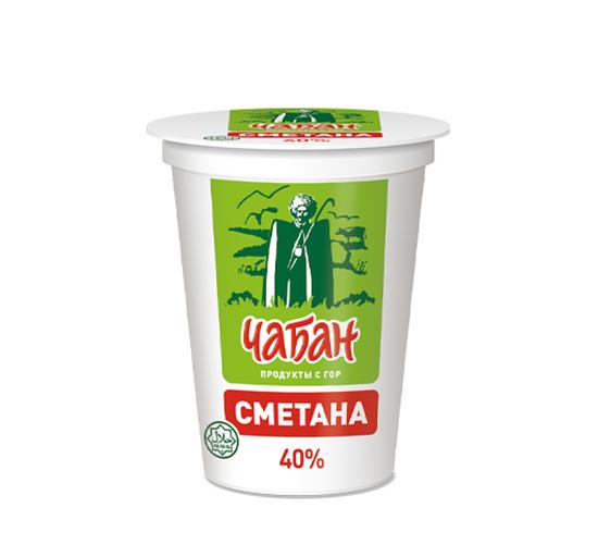 Қаймақ «Чабан» 40% шыны 400 г фото 1