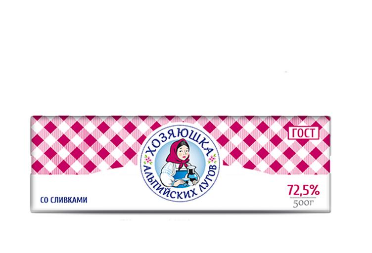 Спред Хозяюшка альпийских лугов 72,5 % 500 г фото 1