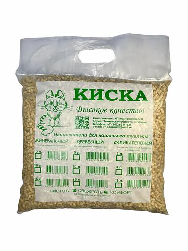 Древесный наполнитель кошачьих туалетов «Киска» 15 л ОПТ фото 1