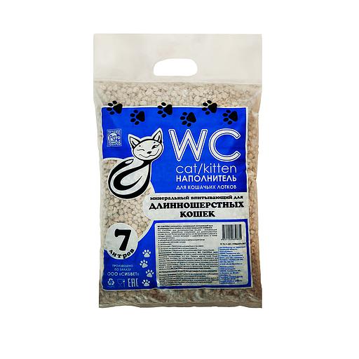 Минеральный впитывающий наполнитель «WC Cat/Kitten» для длинношерстных кошек 7 л ОПТ фото 1