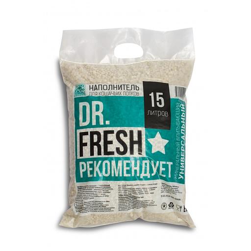 Минеральный впитывающий наполнитель «Dr Fresh» универсальный 15 л ОПТ фото 1