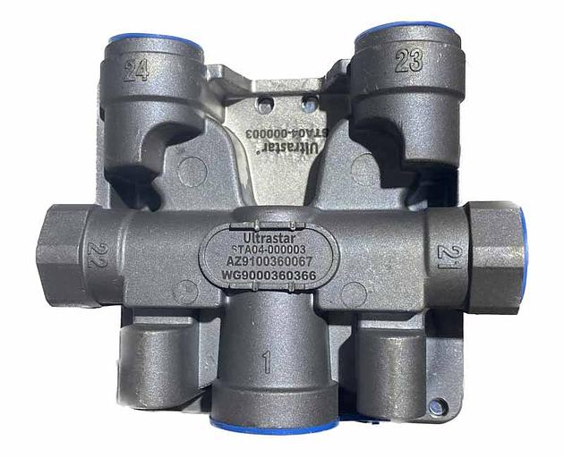 Клапан тормозной 4-х контурный HOWO WG9000360366 UltraStar фото 1