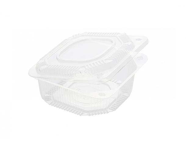 Контейнер с крышкой К-11 Кр(Н) ПЭТ 110×110×50 мм 600 мл ОПТ фото 1