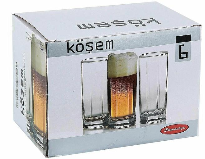 Набор из 6-ти высоких стаканов «Kosem» 380 мл ОПТ фото 4
