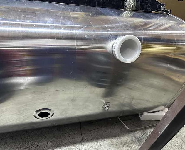 Fuel tank with tank fastening tape 600 l. SHACMAN DZ91259550620 710x710x1300 DZ91259550600 фото 3