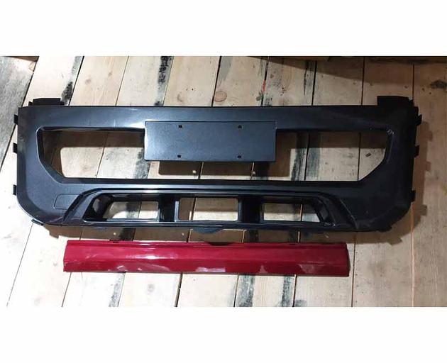 保险杠中央件 红色（拖拉机）SHACMAN X5000/X3000改装 DZ97189623063 фото 1