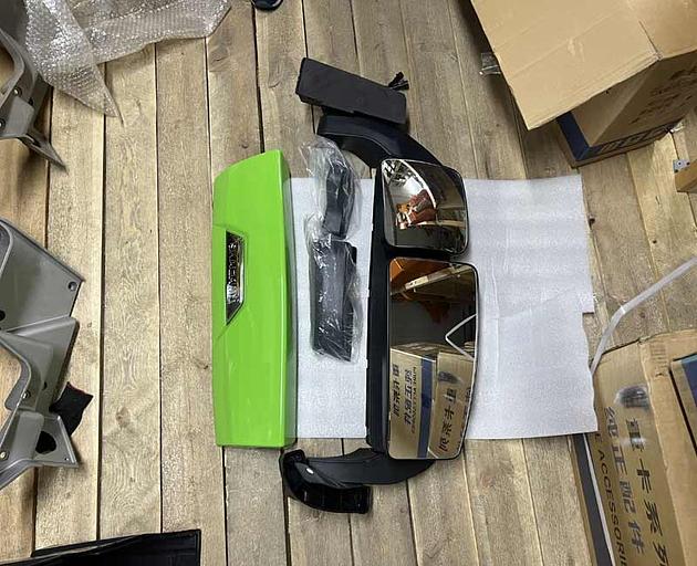 Сол жақ айна SHACMAN X5000/X3000 жылытуы бар рестайлинг (жасыл) DZ14251770080 фото 1