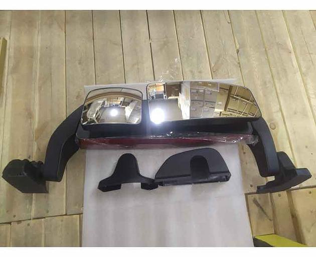 Left mirror SHACMAN X5000/X3000 restyling with heating (red) DZ14251770080 фото 2