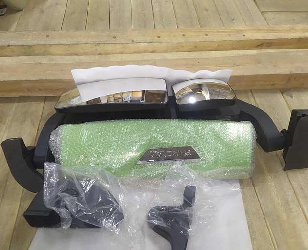 Right mirror SHACMAN X5000/X3000 restyling with heating (green) DZ14251770081 фото 1