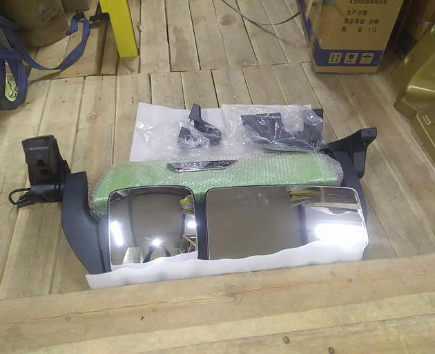 Right mirror SHACMAN X5000/X3000 restyling with heating (green) DZ14251770081 фото 2