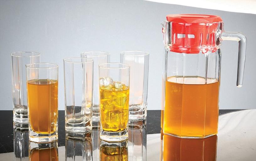 醒酒器和 6 个玻璃杯套装“Kosem”批发 фото 4