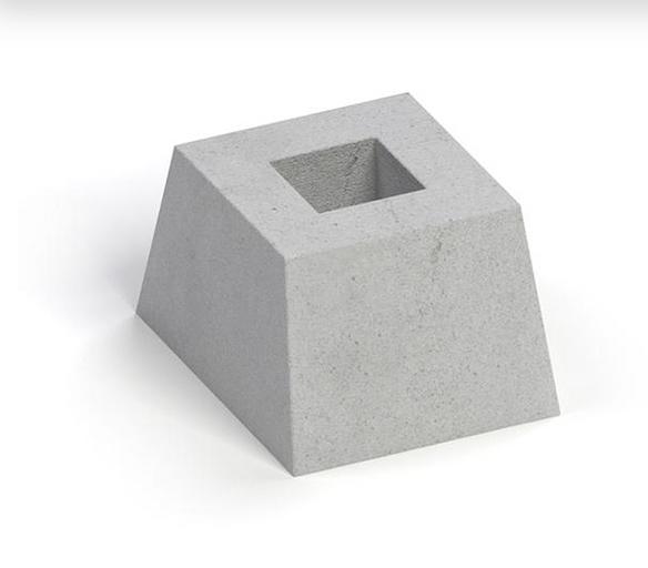 Foundation block (glass) FO-2 reinforced concrete products фото 1