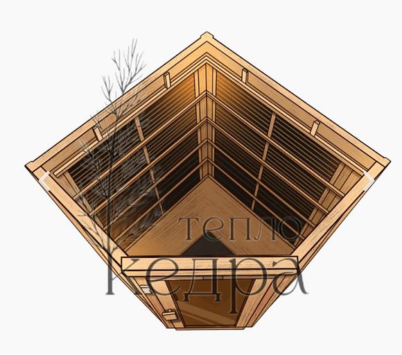 Сауна ИК №2 «Комфортная» с карбоновым нагревателем ОПТ фото 1