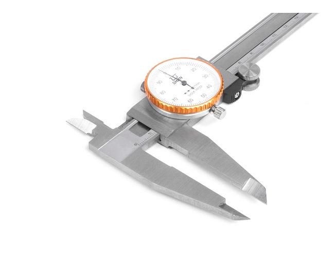 Штангенциркуль ШЦК-1-200 0,01 с круг. шкалой губ. 50мм SHAN с поверкой фото 2