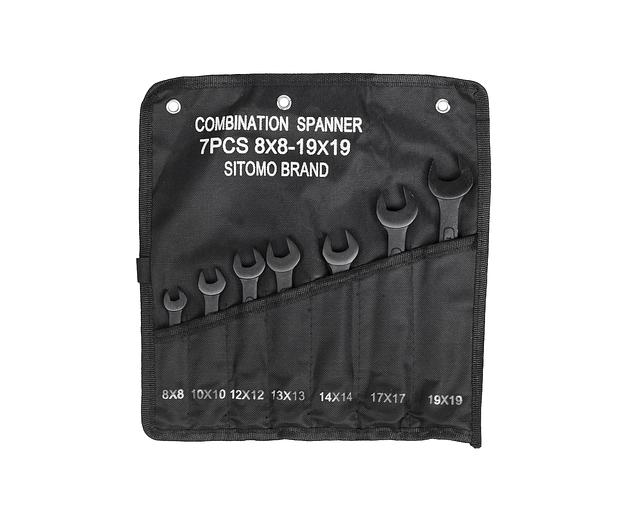 Набор ключей комбиниров. 7шт. (8-19) SIT с поверкой фото 2